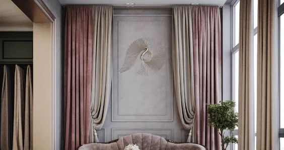 Transform your room with curtains.