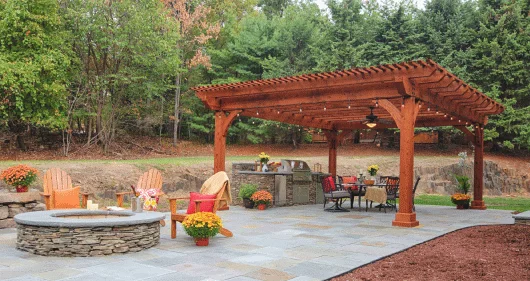 Affordable and unique custom made pergola.