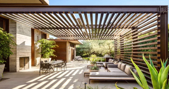 Elevate your garden with a custom made pergola.
