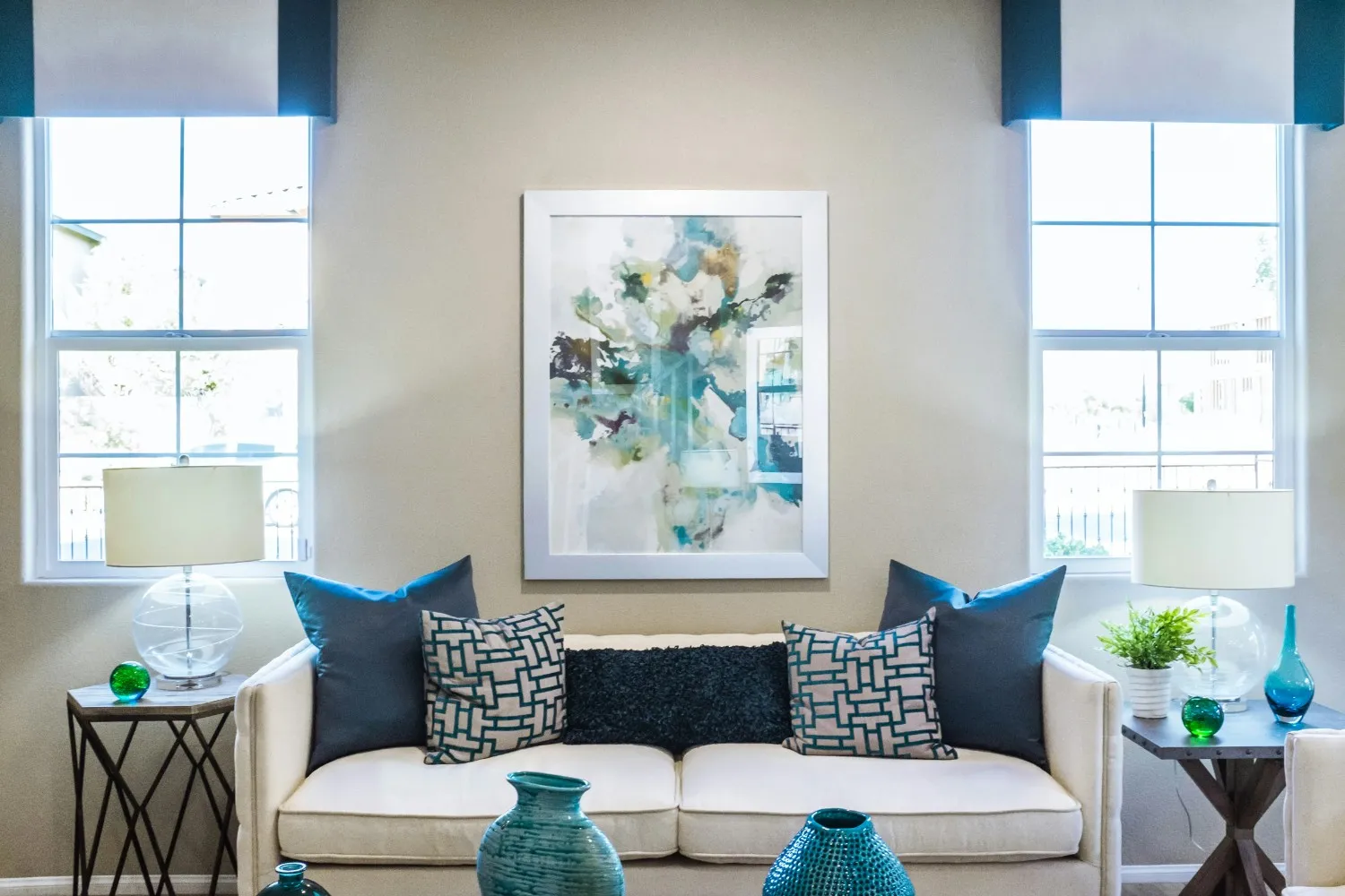 Art Deco style custom upholstery on a chic sofa