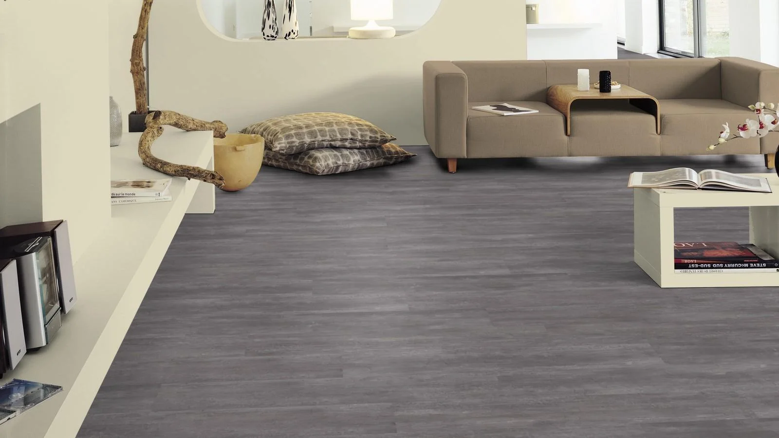 Smooth, polished concrete floor