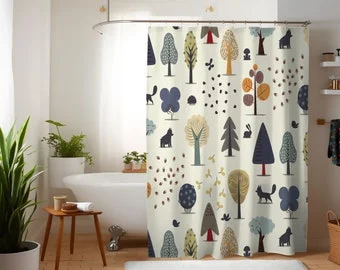 Sports themed curtains with baseballs, basketballs, and soccer balls