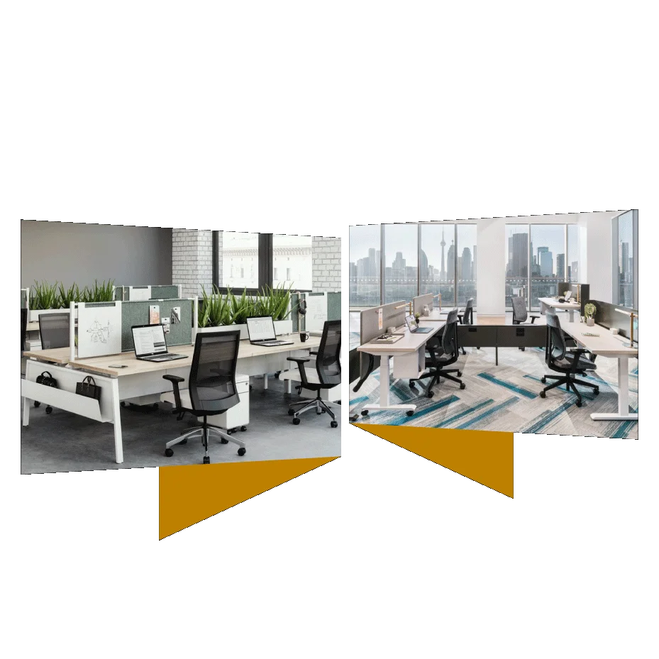 Office Desks and Dividers: Enhance your workspace.