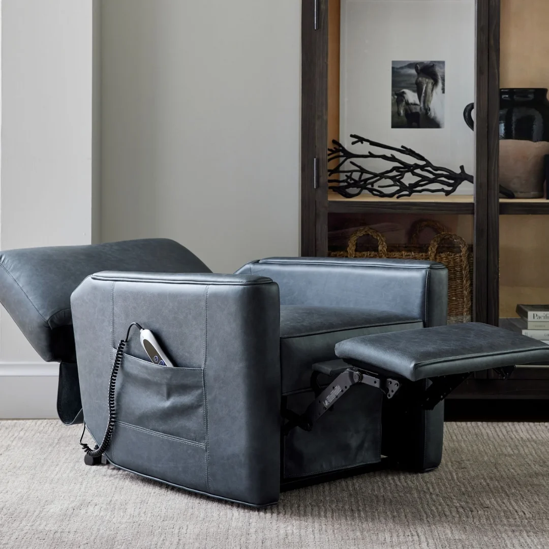 Furnish your living areas with elegant recliner sofa.