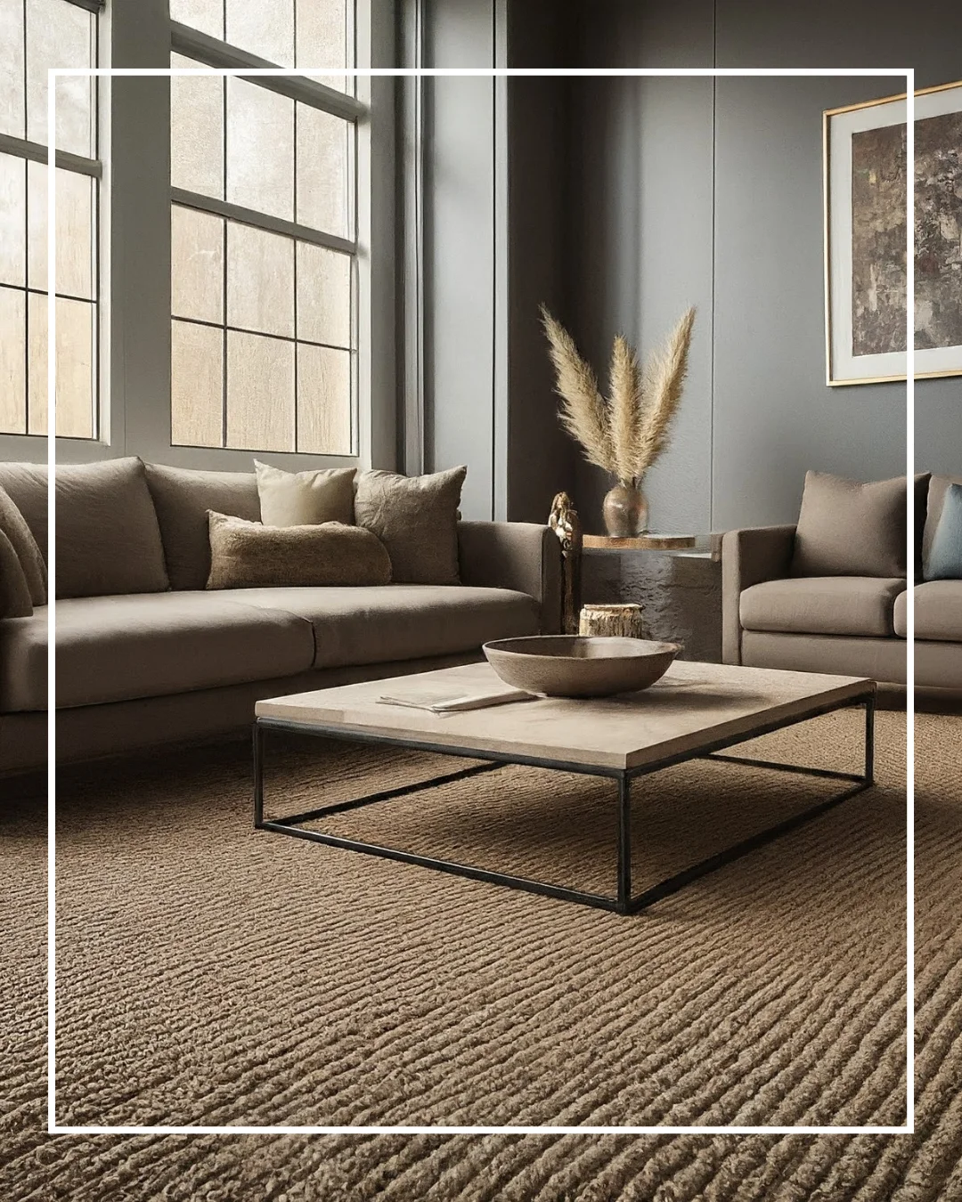 Close-up texture of a natural sisal carpet.